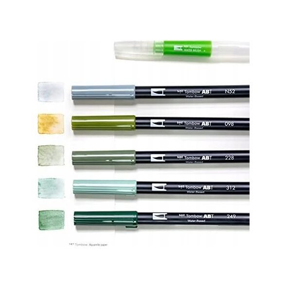 Σετ ακουαρέλας Tombow GREENERY 10 τεμαχίων 8766564 4003198130258