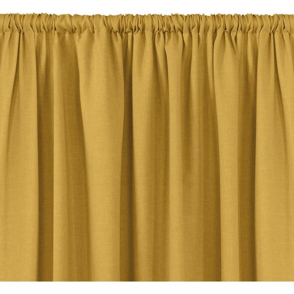 Homede Homede Zasłona CARMENA plecionka z tunelem 600x245 musztardowa wzór 1
