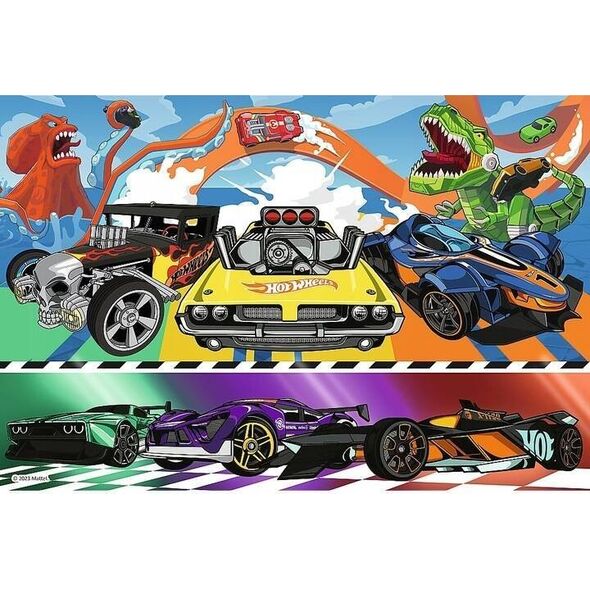 Trefl Puzzle 100 element?w P?dz?ce samochody Hot Wheels