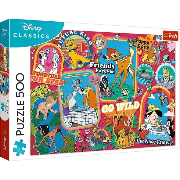 Trefl PUZZLE 500EL TREFL DISNEY NA PRZESTRZENI LAT PUD
