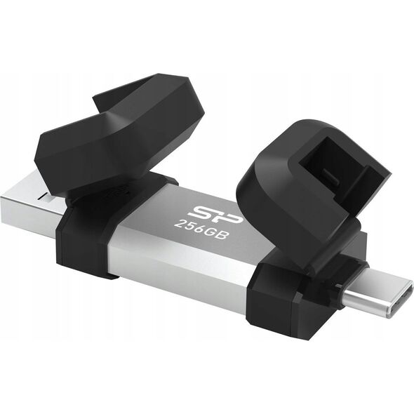 Pendrive Silicon Power Pendrive Silicon Power Mobile C51 256GB USB-A USB 3.2 Type-C 200MB/s Srebrny