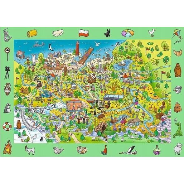 Trefl Puzzle 100 elementów Obserwacyjne Spy Guy Polska