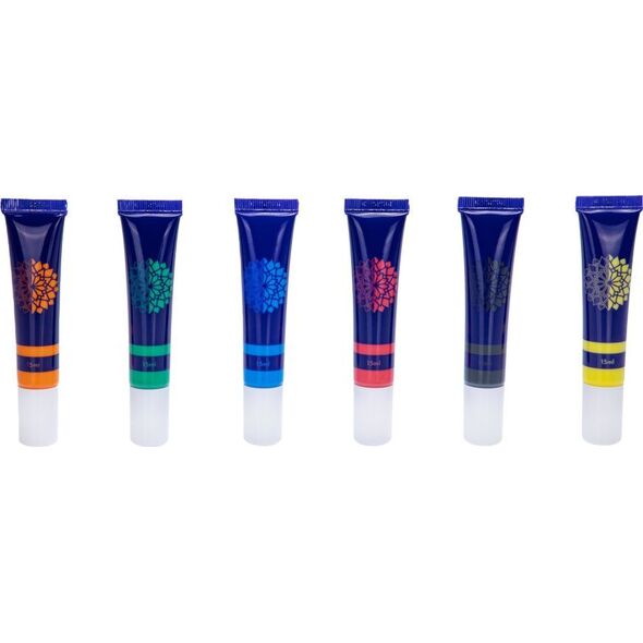 Astra Farby witrażowe do szkła naklejek żelowych 6x15ml ASTRA
