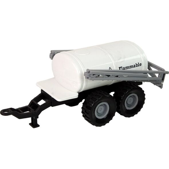 LeanToys Zestaw Traktor z Maszynami Przyczepa Cysterna Dźwięki LED