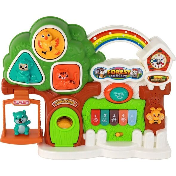 LeanToys Zestaw Pianinko Koncert Las Zwierzątka Panel Edukacyjny