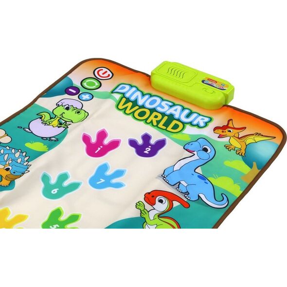 LeanToys Mata Taneczna Edukacyjna Interaktywna Dinozaury Światła Dźwięki