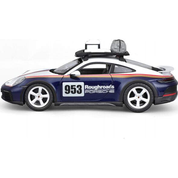 Bburago BBU 1:24 Racing Porsche 911 Dakar met blue 28029