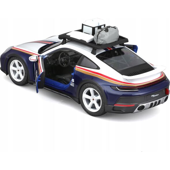 Bburago BBU 1:24 Racing Porsche 911 Dakar met blue 28029