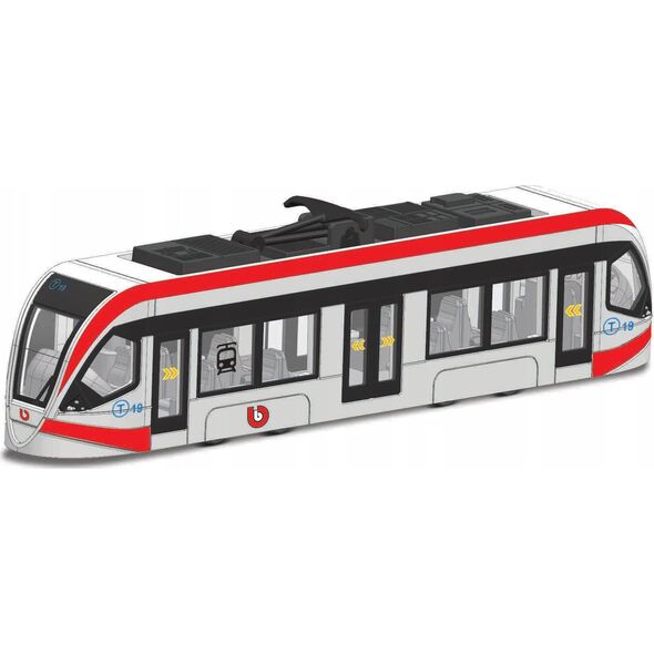 Bburago BBU 19cm Tramwaj red/yellow BW PB 32105