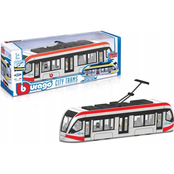 Bburago BBU 19cm Tramwaj red/yellow BW PB 32105