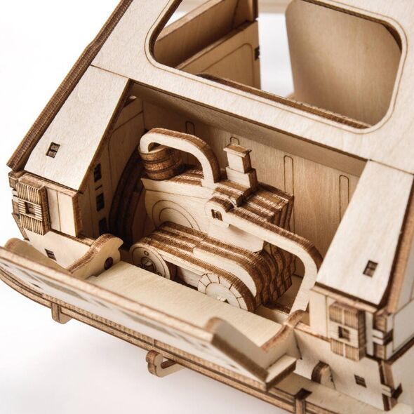 Little-Story Little Story Drewniane Puzzle Model 3D - Fiat 126P