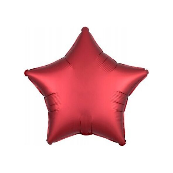AMSCAN Balon foliowy Lustre Dark czerwony gwiazda 48cm 9914136