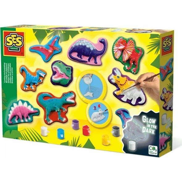 SES SES Odlewy gipsowe z farbami dinozaury 01292 12922