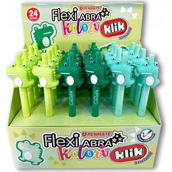 Σβηστό στυλό Teka Flexi Abra Crocodil (24 τμχ) 13885816 5906910831206
