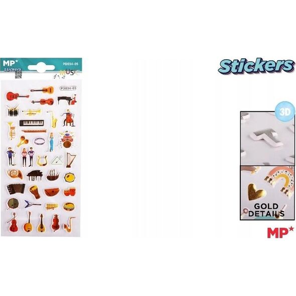 Incood Naklejki 3D instrumenty