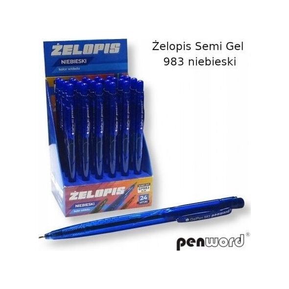 Μπλε στυλό Teka Semi Gel (24 τμχ) 13903275 5902557427123