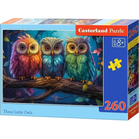 Castorland Puzzle 260 Three Little Owls CASTOR