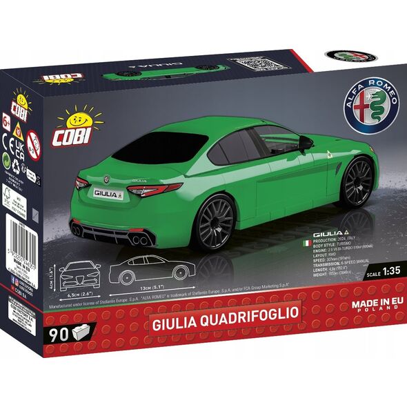 Cobi COBI 24605 Alfa Romeo Giulia Quadrifoglio 90 klocków