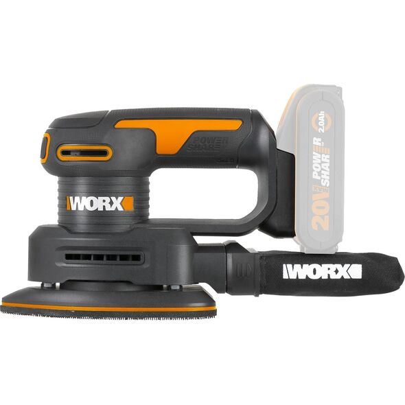 Szlifierka Worx akumulatorowa szlifierka oscylacyjna 20v, 12000obr, bez aku