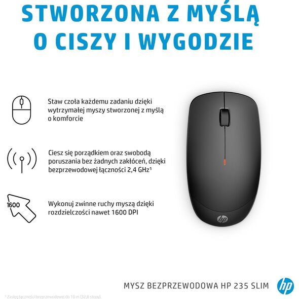 Mysz HP 235 Slim Wireless Mouse