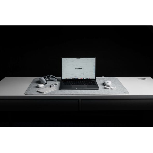 DELTAHUB Minimalistic Desk Mat L (800MM X 450MM, Šviesiai pilkas) Pelės Kilimėlis