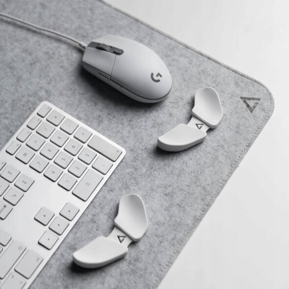 DELTAHUB Minimalistic Desk Mat L (800MM X 450MM, Šviesiai pilkas) Pelės Kilimėlis