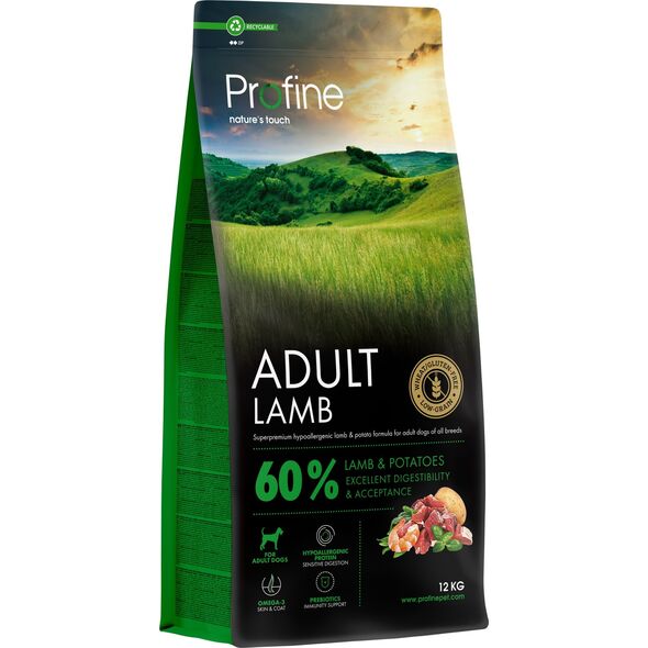 Šunų ėdal. Profline Adult ėriena 12kg