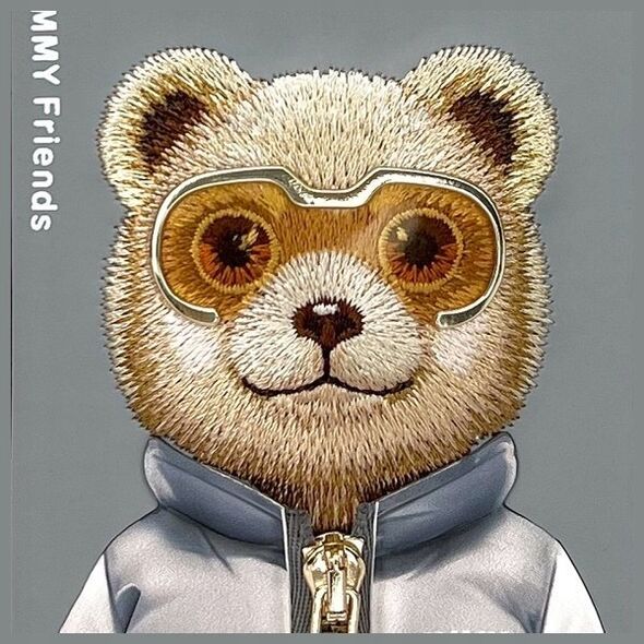 Nimmy iPhone 16 Pro 6.3" case gray/grey Cool&Cute 2.0 Bear