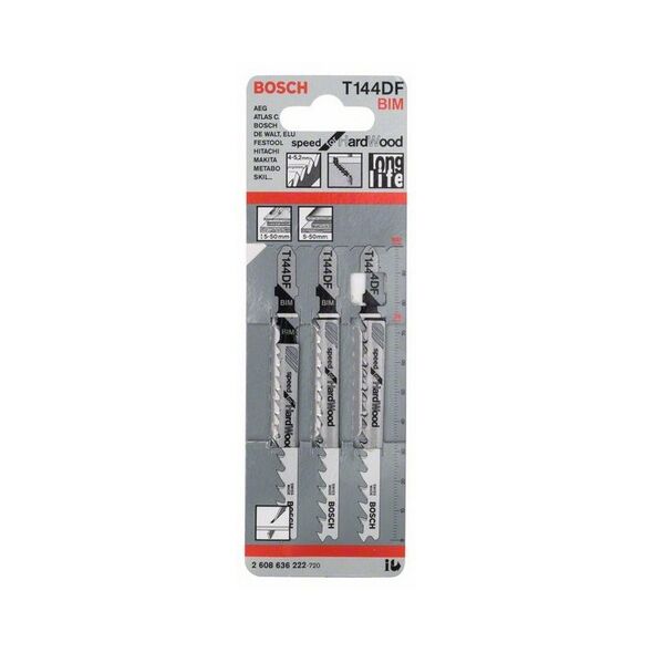 Bosch Brzeszczot do wyrzynarek T 144 DF 3szt. (2608636222)