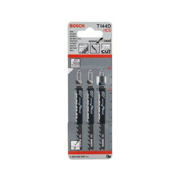 Bosch Brzeszczot do wyrzynarek T 144 D 100mm 3szt. (2608630560)