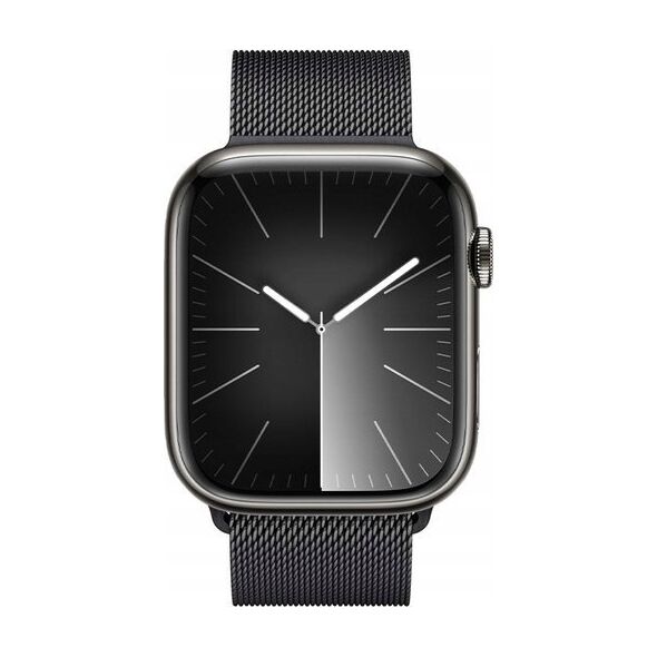 Crong Pasek Crong Milano Steel Apple Watch 4/5/6/7/8/9/SE/Ultra 42/44/45/49mm grafitowy