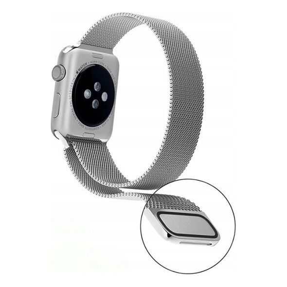 Crong Pasek Crong Milano Steel Apple Watch 4/5/6/7/8/9/SE/Ultra 42/44/45/49mm grafitowy