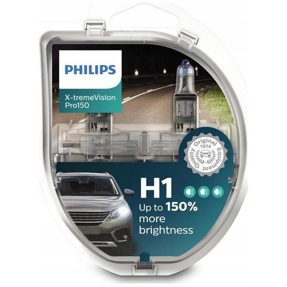 Philips Philips H1 X-treme Vision Pro 150% duo 2szt/kpl uniwersalny
