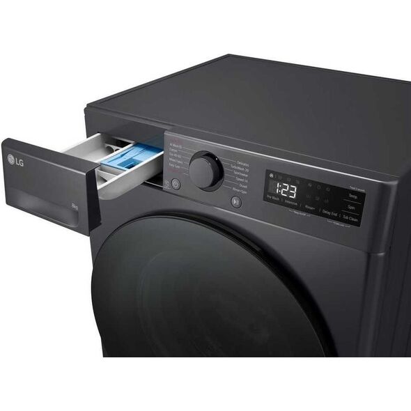 Πλυντήριο ρούχων LG LG | F2WR508S2M | Πλυντήριο ρούχων | Κατηγορία ενεργειακής απόδοσης A-10% | Προεφοδιασμός | Δυνατότητα πλύσης 8 κιλά | 1200 σ.α.λ. | Βάθος 48 cm | Πλάτος 60 cm | LED | Μεσαίο Μαύρο 13218725 8806084632883