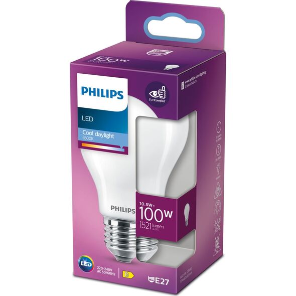 Signify Philips LED Lampe 100W E27 Tageslichtweiß 1521lm matt 1er P