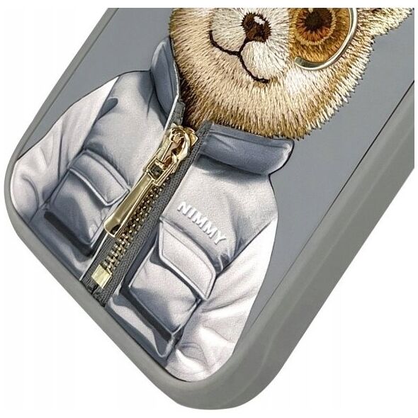 Nimmy iPhone 16 Pro Max 6.9" case gray/grey Cool&Cute 2.0 Bear