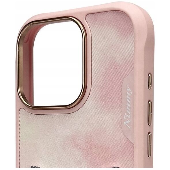 Nimmy iPhone 16 Pro 6.3 Case Pink Big Eyed Pet 2.0 Cat