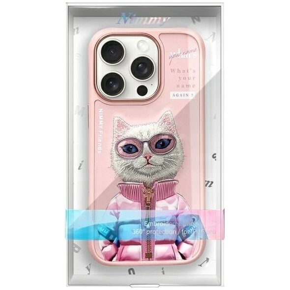 Nimmy iPhone 16 Pro Max 6.9" case pink Cool&Cute 2.0 Cat