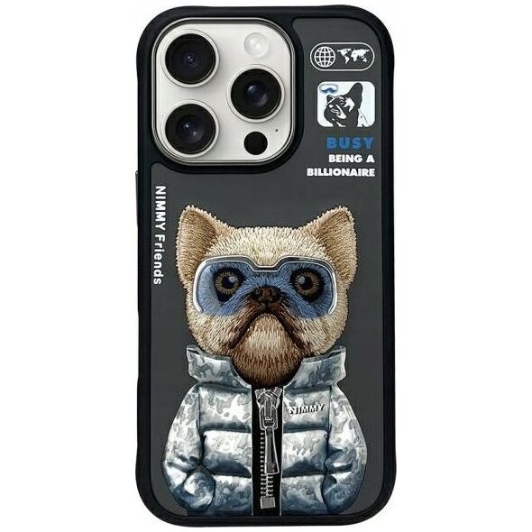 Nimmy iPhone 16 Pro Max 6.9" Case Black Cool&Cute 2.0 Dog