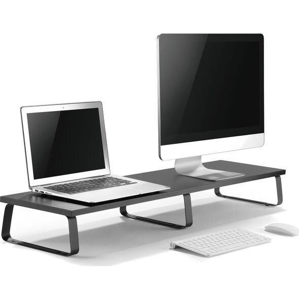 Mozos DUAL RISER S podstawka półka pod dwa monitory