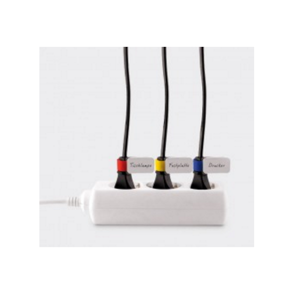Organizer LABEL THE CABLE Rzep Czarny 10 sztuk  (LTC2510)