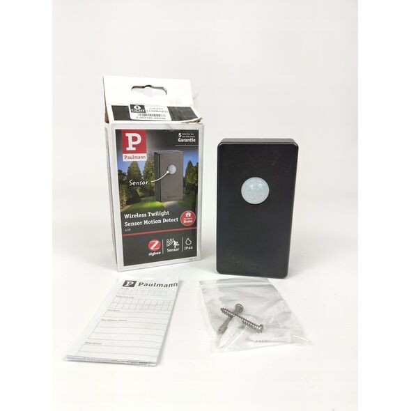 Paulmann Outdoor Plug and Shine bezprzewodowy czujnik zmierzchu IP44 Zigbee Antracyt