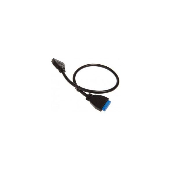 Streacom USB 19 pin - USB 19 pin, 0.4m, Czarny (STSC30)