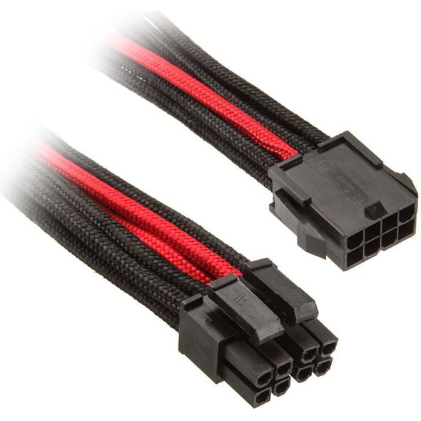 SilverStone ATX/EPS 8-pin - ATX/EPS 8-pin, 0.3m, Czarno-czerwony (SST-PP07-EPS8BR)