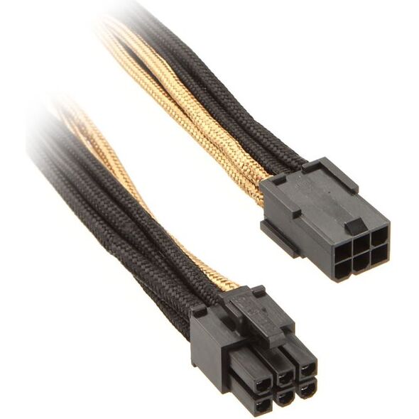 SilverStone PCIe 6-pin - PCIe 6-pin, 0.25m, Czarno-żółty (SST-PP07-IDE6BG)
