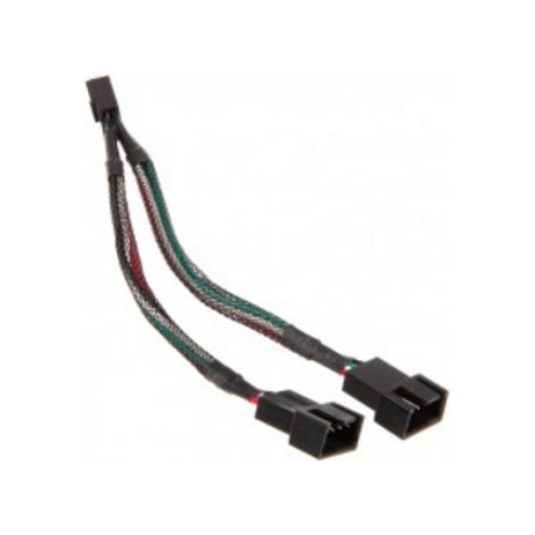 Aqua Computer 4-pin - 4-pin x2, 0.1m, Czarny (53124)