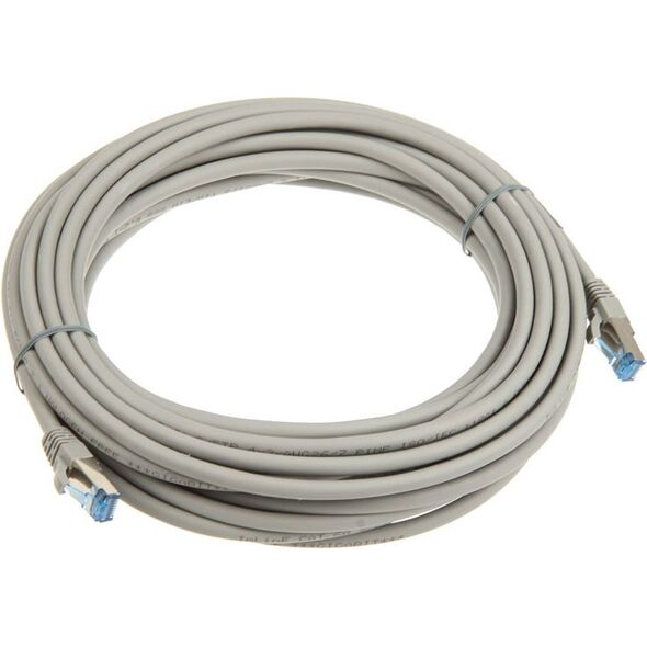 InLine Patch kabel sieciowy Cat.6A, S/FTP (PiMf), 500MHz, szary, 10m (76800)