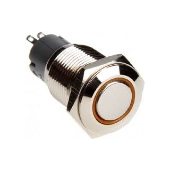 DimasTech Przycisk LED 16mm Pomarańczowy (PD009)