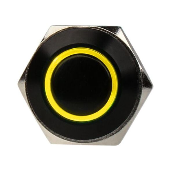 DimasTech Przycisk LED 16mm Żółty (PD030)