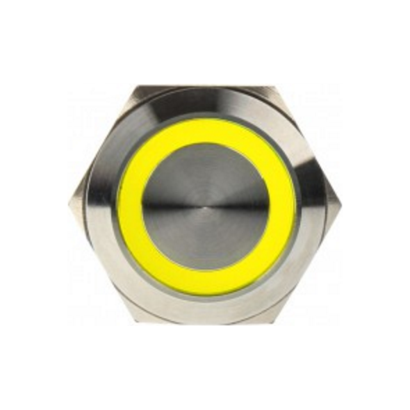 DimasTech Przełącznik LED 22mm Żółty (PD102)